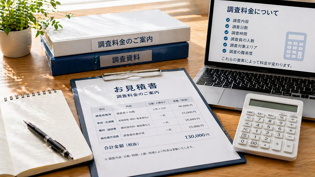 調査料金のご案内