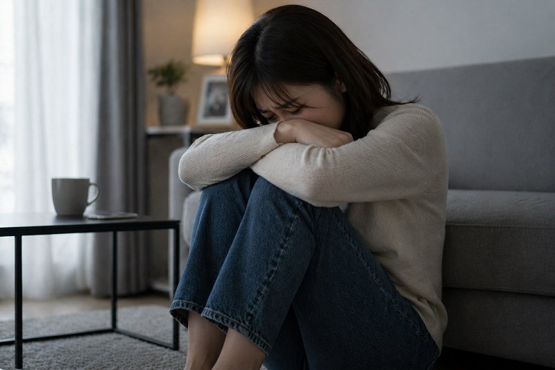 浮気調査で不安を抱える女性のイメージ